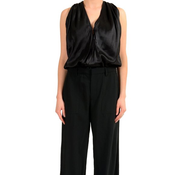 Maison Margiela Women´s Wool Black Halter Jumpsuit